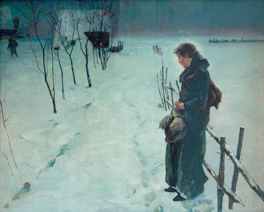 Paesaggio invernale. Vigilia di Natale, 1890